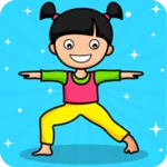 Logo of Yoga for Kids & Family fitness android Application 